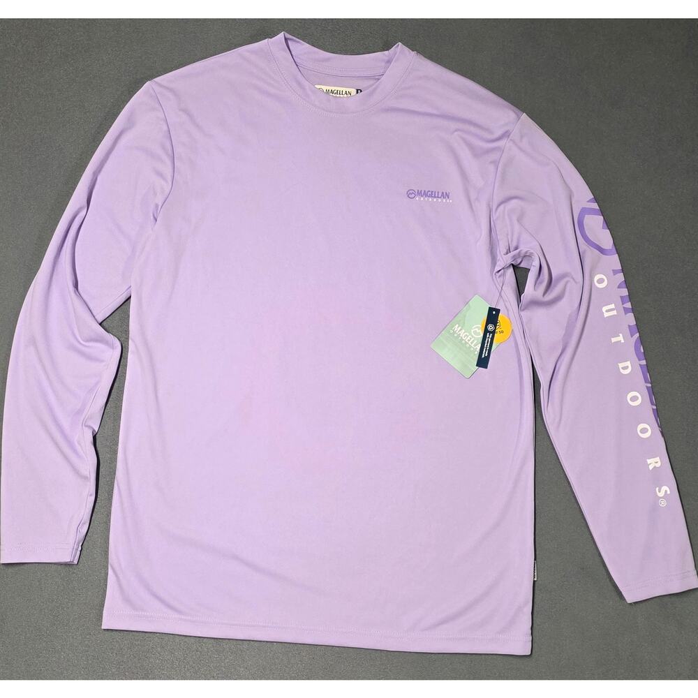 Magellan Outdoors Fish Gear Shirt Small Wicking UPF 50+ Classic Fit Stretch